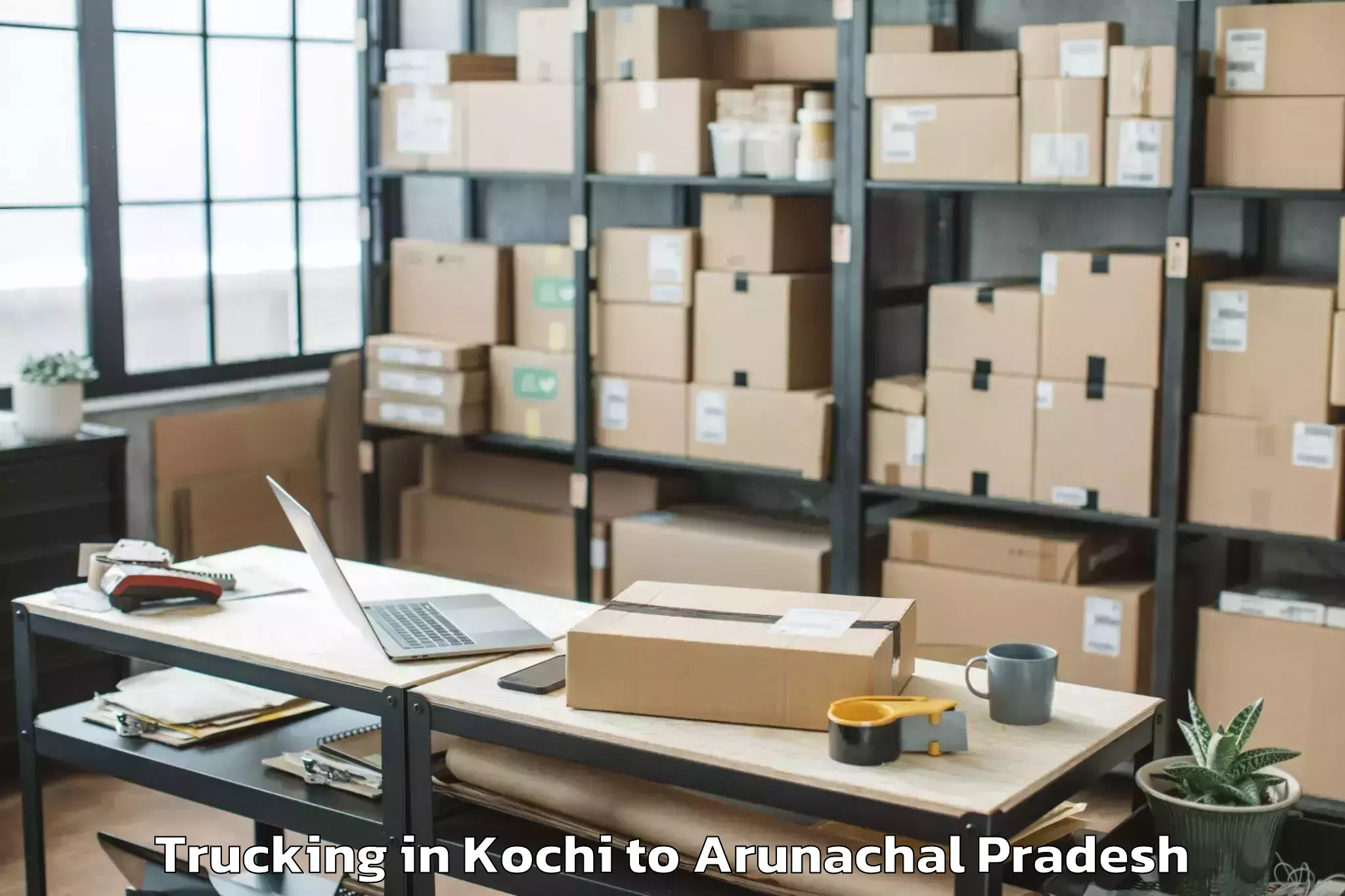 Kochi to Phomching Trucking Booking